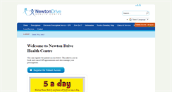 Desktop Screenshot of newtondrivehealthcentre.co.uk