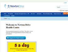 Tablet Screenshot of newtondrivehealthcentre.co.uk